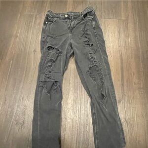 Distressed Black Jeans for Women